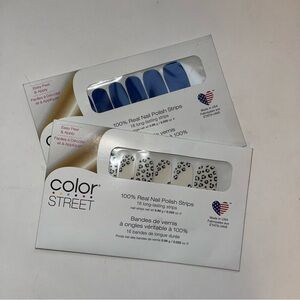 Color Street 2 Sets Nail Polish Strips Authentic Greeting Out / Spot On